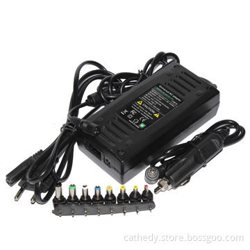 90W Universal Charger with 8 Tips, for Cars and Home, 2-in-1